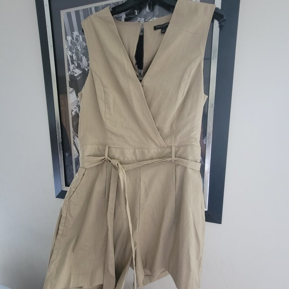 Banana Republic Tan short romper